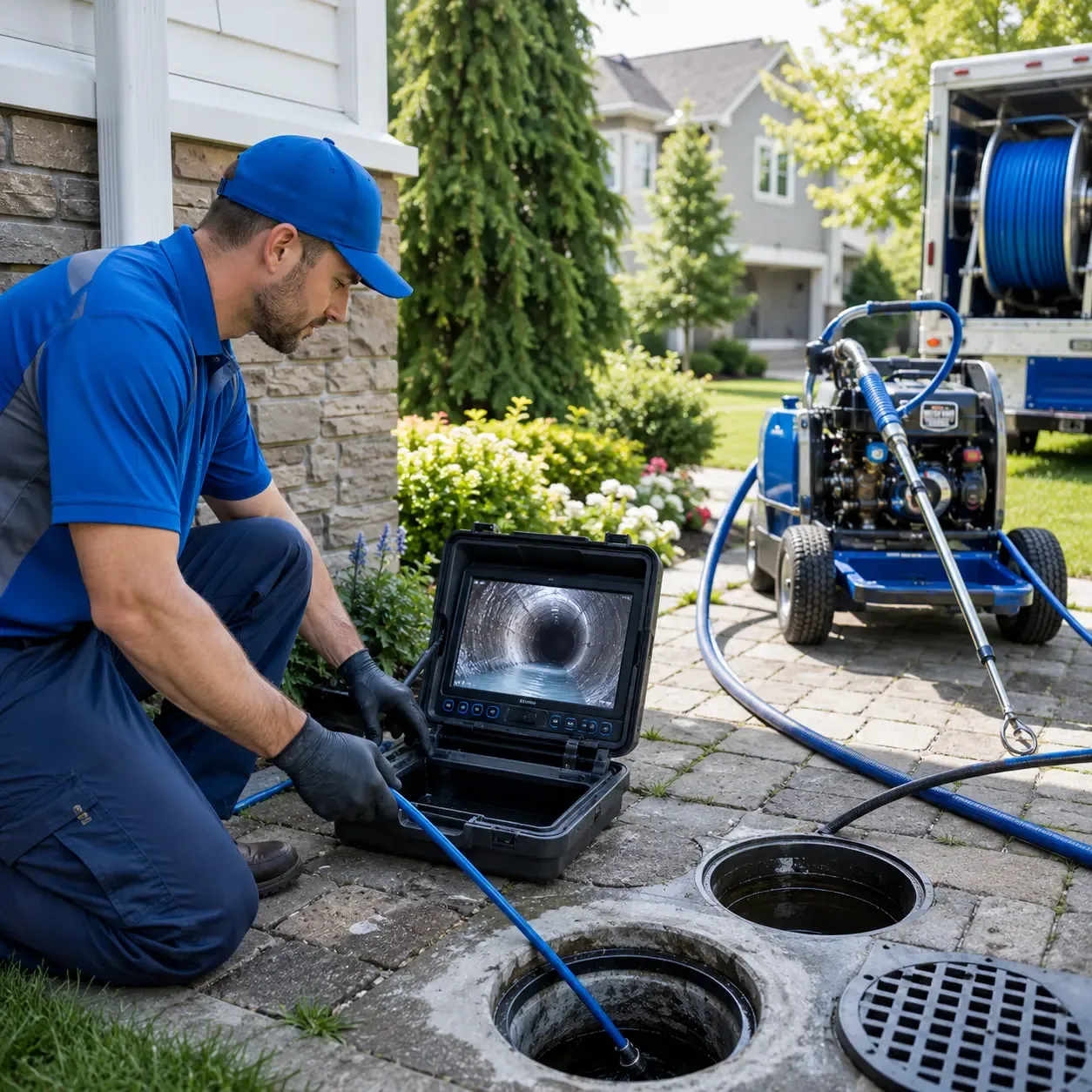 Outdoor drain cleaning professionals serving Cedar Knolls, NJ